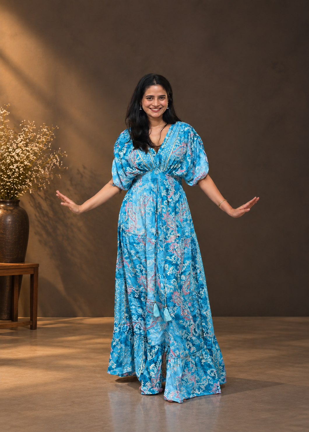 Skyla Blue Maxi Dress