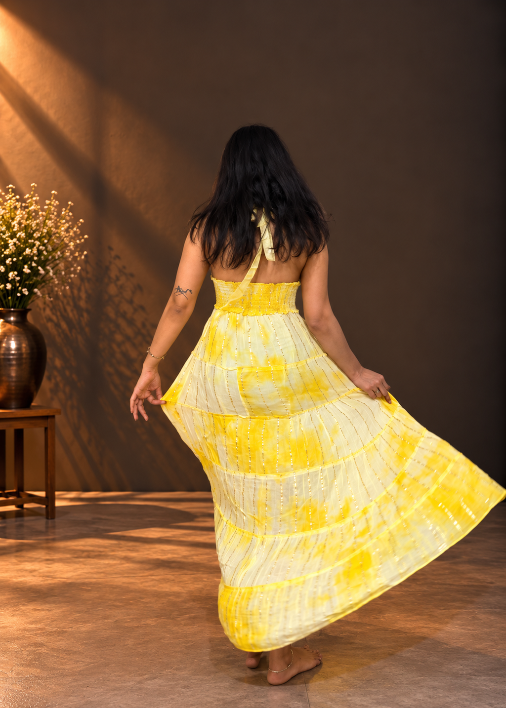 Solara Lemon Glow Maxi Dress