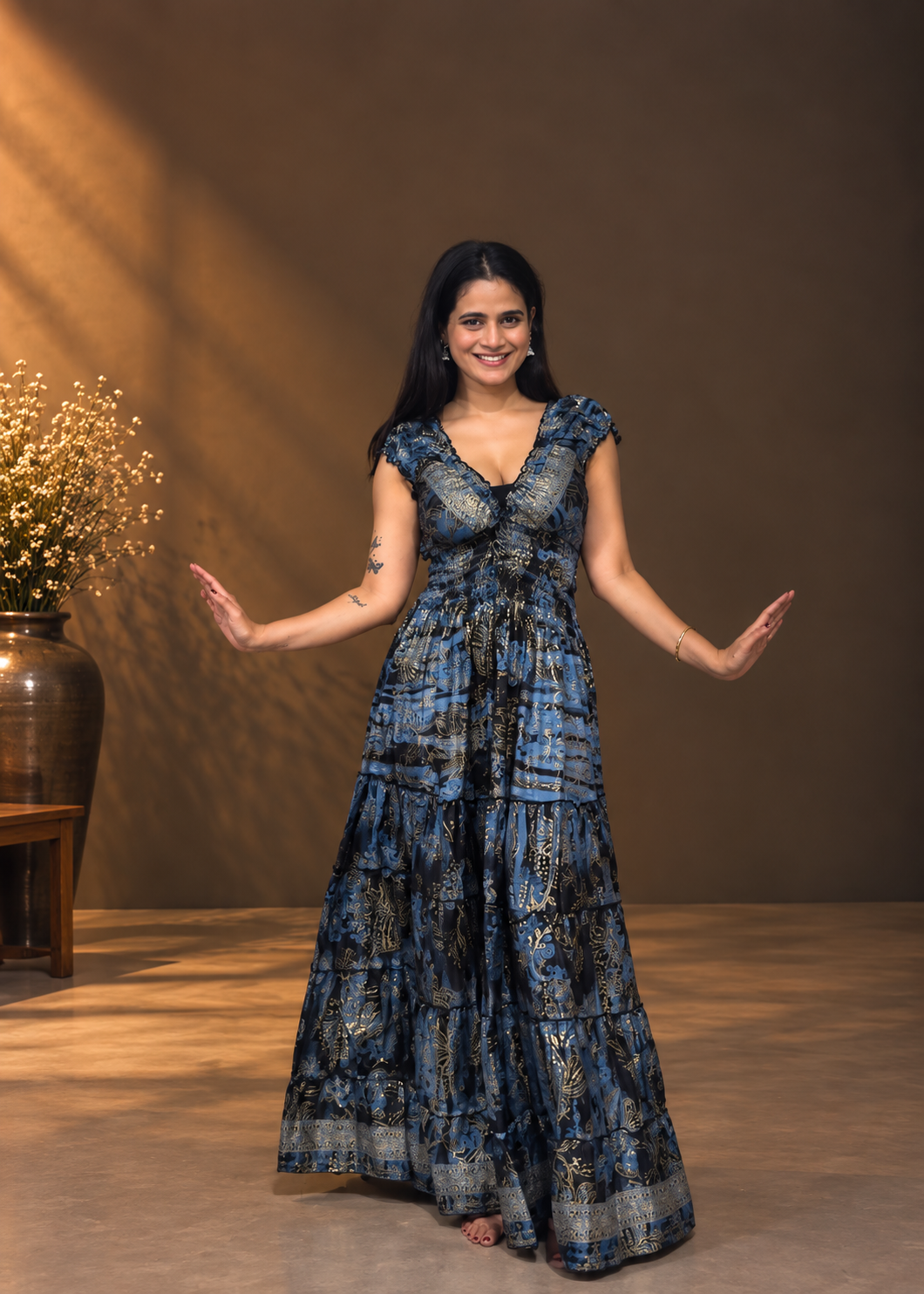 Moonlit Muse Boho Maxi Dress