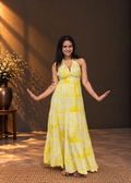 Solara Lemon Glow Maxi Dress